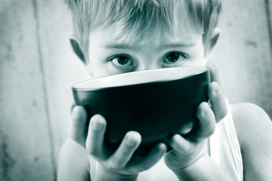 Boy with bowl small